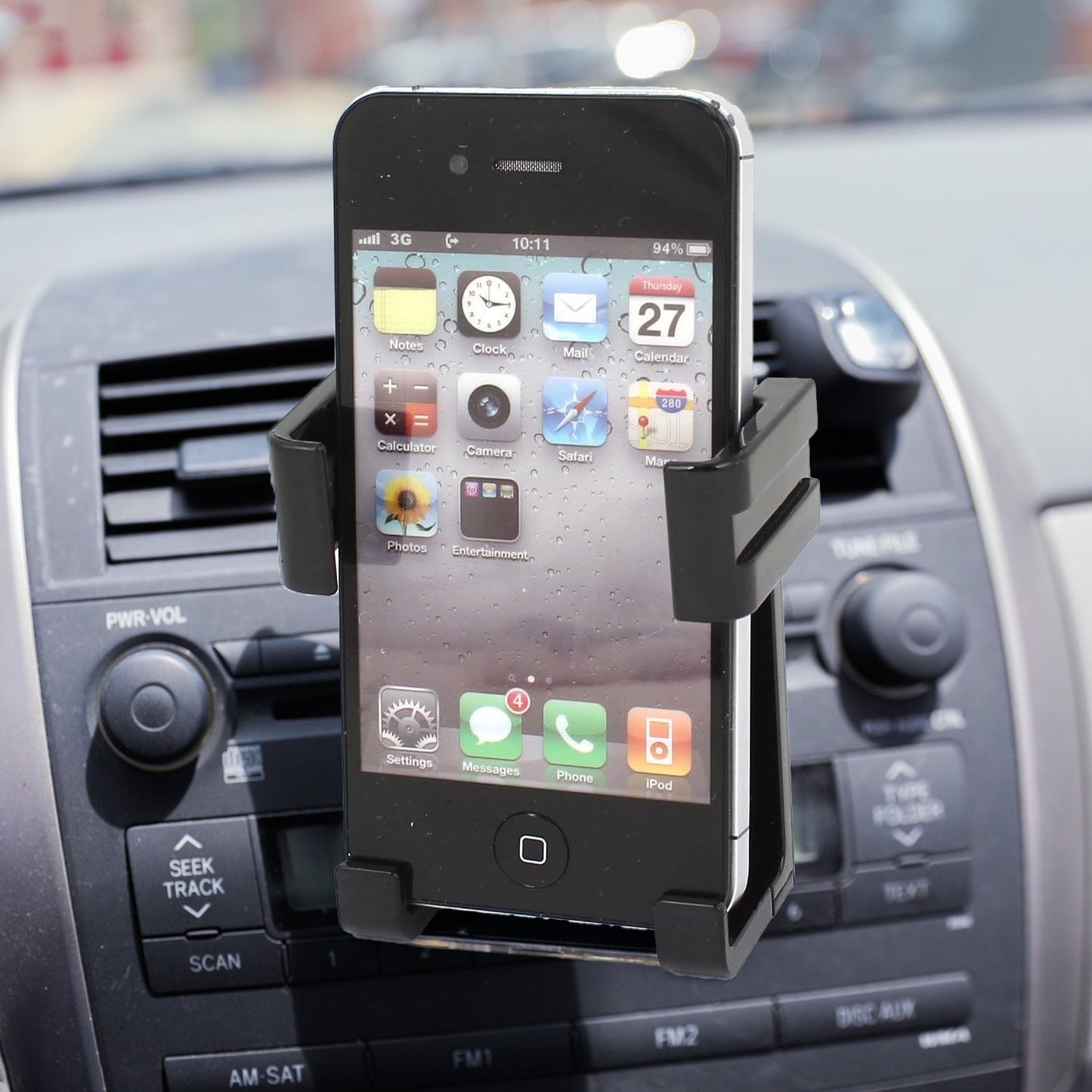 12857 Smartphone Car Phone Holder Car Air Conditioning Vent Phone Holder, Holder Stand for Mobile Phone Cellphone GPS, Dashboard Bracket for Car (1 Pc)
