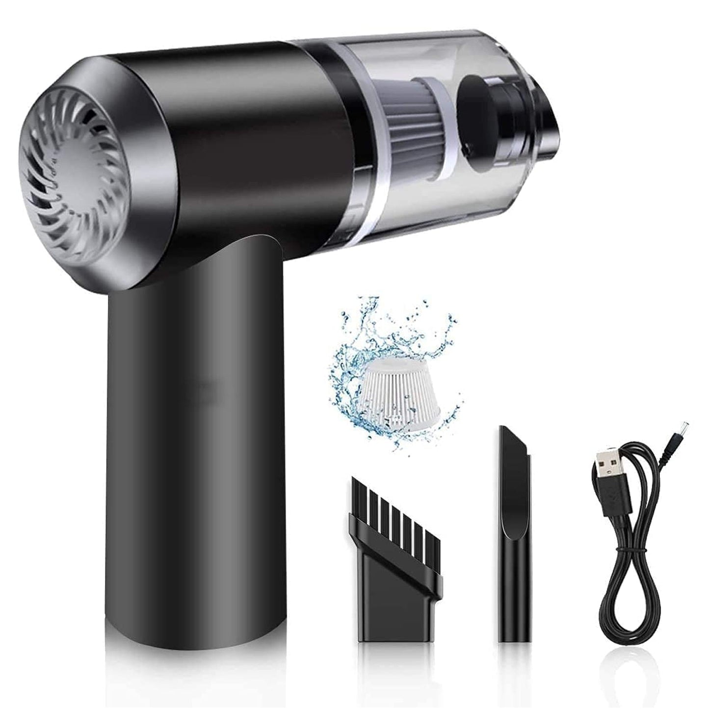 Vacuum Cleaner Dust Collection 2 in 1 Car Vacuum Cleaner 120W High-Power Handheld Wireless Vacuum Cleaner Home Car Dual-use Portable USB Rechargeable