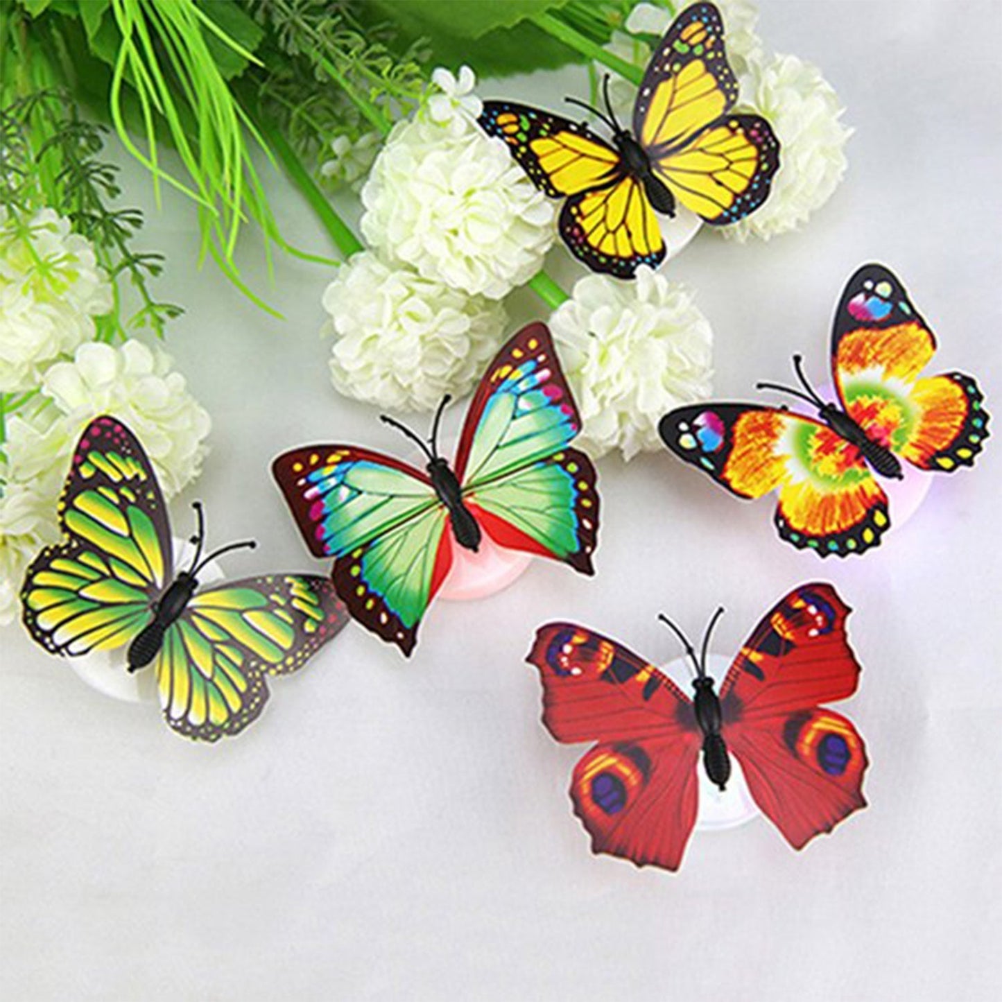 The Butterfly 3D Night Lamp Comes with 3D Illusion Design Suitable for Drawing Room, Lobby.n (Loose)