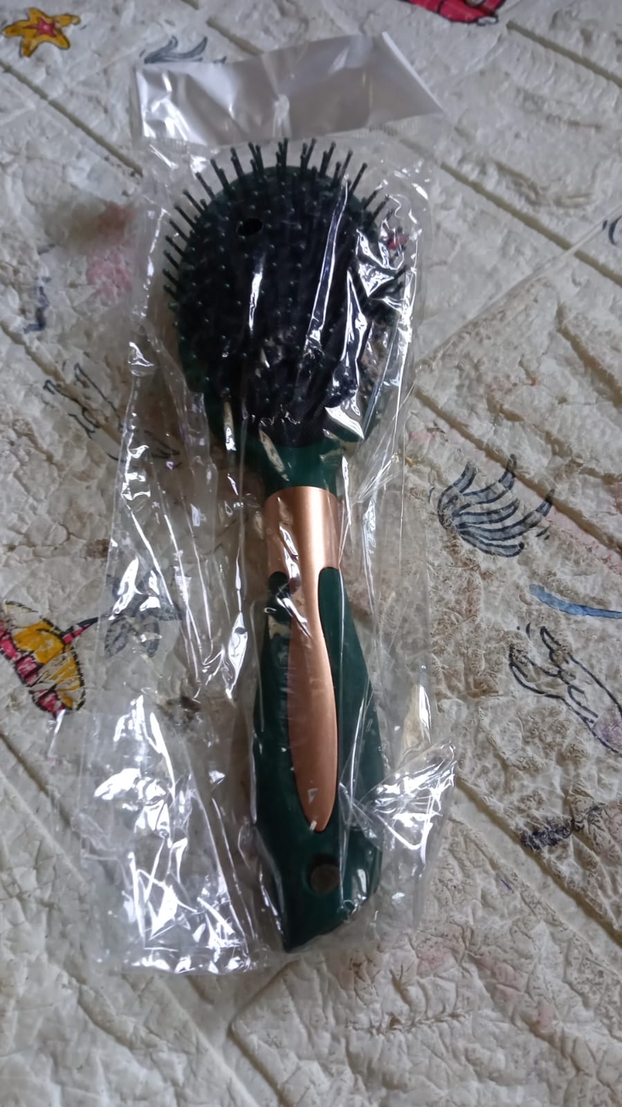 Massage Comb, Air Cushion Massage Hair Brush Ergonomic Matt Disappointment for Straight Curly Hair Cushion Curly Hair Comb for All Hair Types, Home Salon DIY Hairdressing Tool (1 Pc)