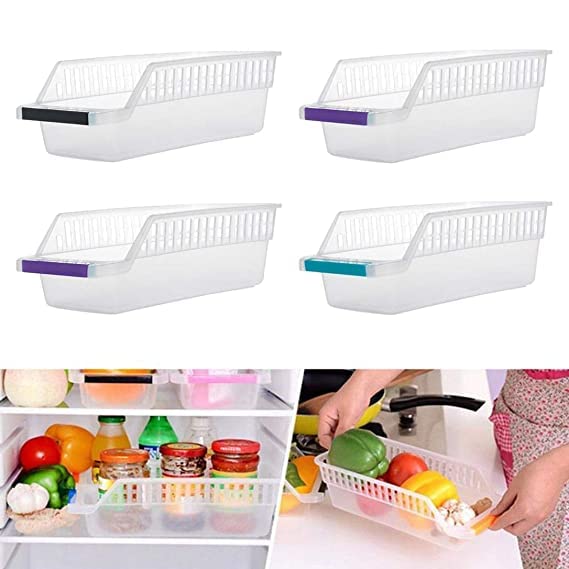 Space Saver Organizer Storage Rack Tray Box (Pack of 4)