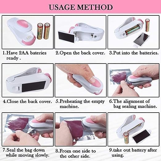 Portable Mini Sealer Machine (Battery Operated)