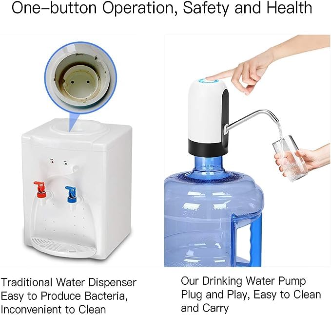 Automatic Wireless Water Bottle Can Dispenser Pump