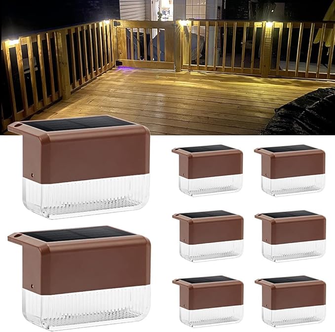 Weatherproof Solar Lights For Patio/Terrace Wall Dock (Pack of 4 or 8)