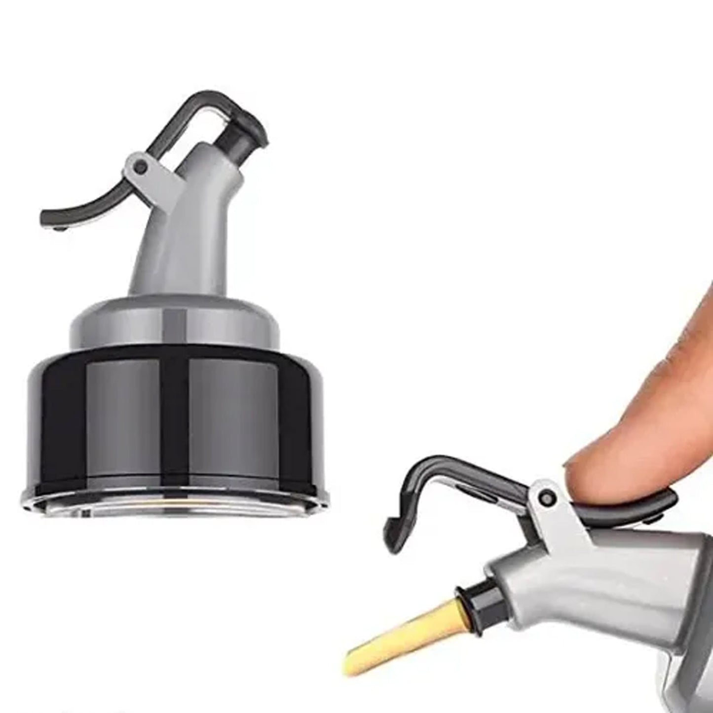 2288A 1LTR OIL DISPENSERWITH LID - CLEAR, DRIP FREE SPOUT, CONTROLLED USE