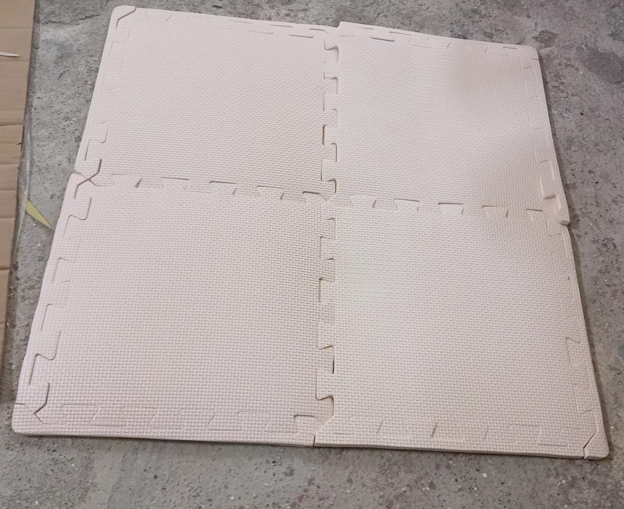 Kids mats for Floor Soft Plush Foam Babies Puzzle Interlocking Play mats for Crawling Playing Tile mat Carpet Rug for Infants and Toddlers (Size :- 63x63Cm Set Of 4Pc)