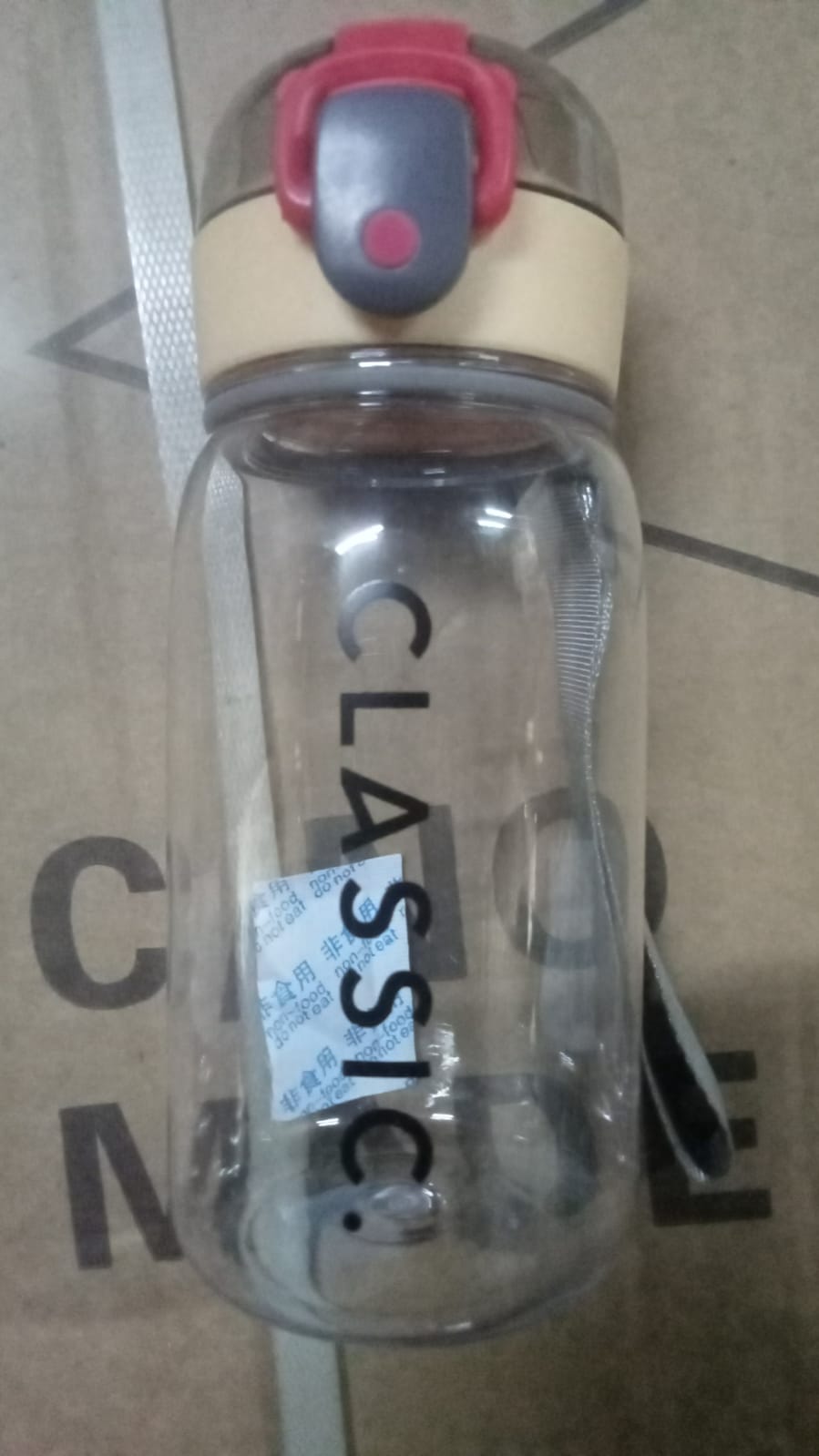 Outdoor Sport Plastic water bottle 350ml leak proof BPA-free for travel cold and hot water Plastic water bottle with daily water intake for gym and children, Home, Travel, Office Use (350ml)