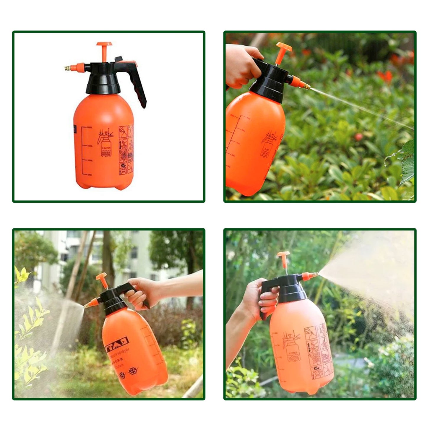 0645 Water Sprayer Hand-held Pump Pressure Garden Sprayer - 2 L