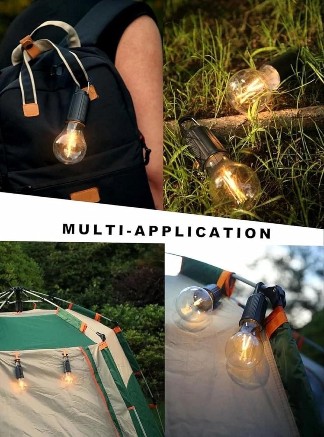 Decorative Rechargeable Hanging Bulb (Pack of 2)