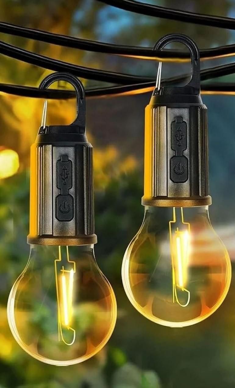 Decorative Rechargeable Hanging Bulb (Pack of 2)