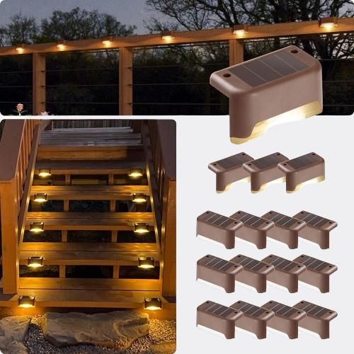 Weatherproof Solar Lights For Patio/Terrace Wall Dock (Pack of 4 or 8)