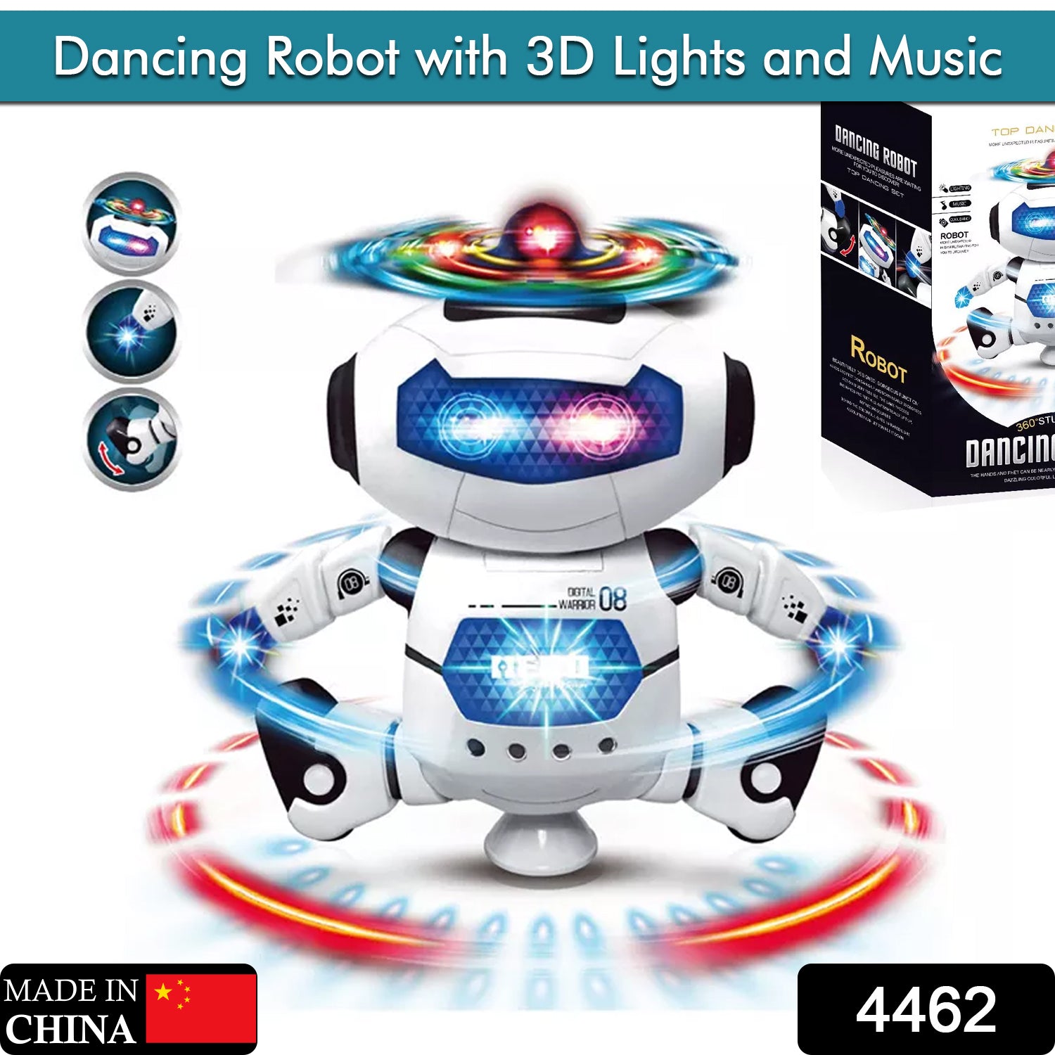 4462 Dancing Robot with 3D Lights and Music.