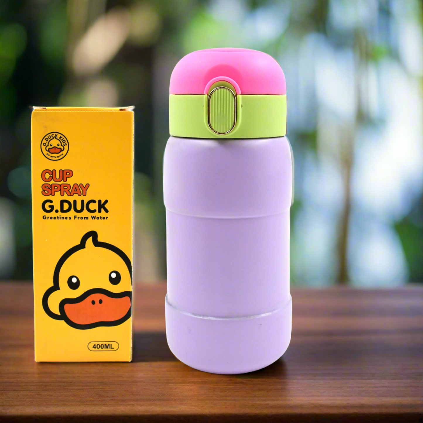 Duck Stainless Steel Water Bottle 400 ML (1 Pc / Mix Design)