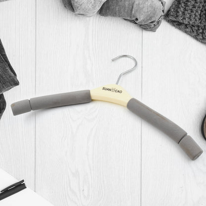 Solid Sponge Hanger Non-Slip Hanger Home No Trace Clothes Hanging Pants Clip Clothing Store Hangers, Clothes Hanger for Closet Wedding Dress Women, Men, Children Clothing