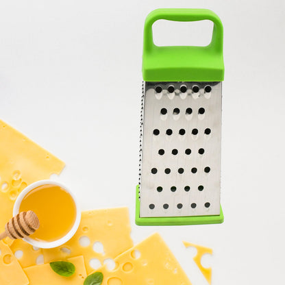 Miracle 5 In 1 Multifunctional Stainless Steel, Cheese Grater With Handle Stainless Steel Material Food Grater For Carrot, Cheese, Panner, Lemon or orange Peel and other Vegetable & Fruit