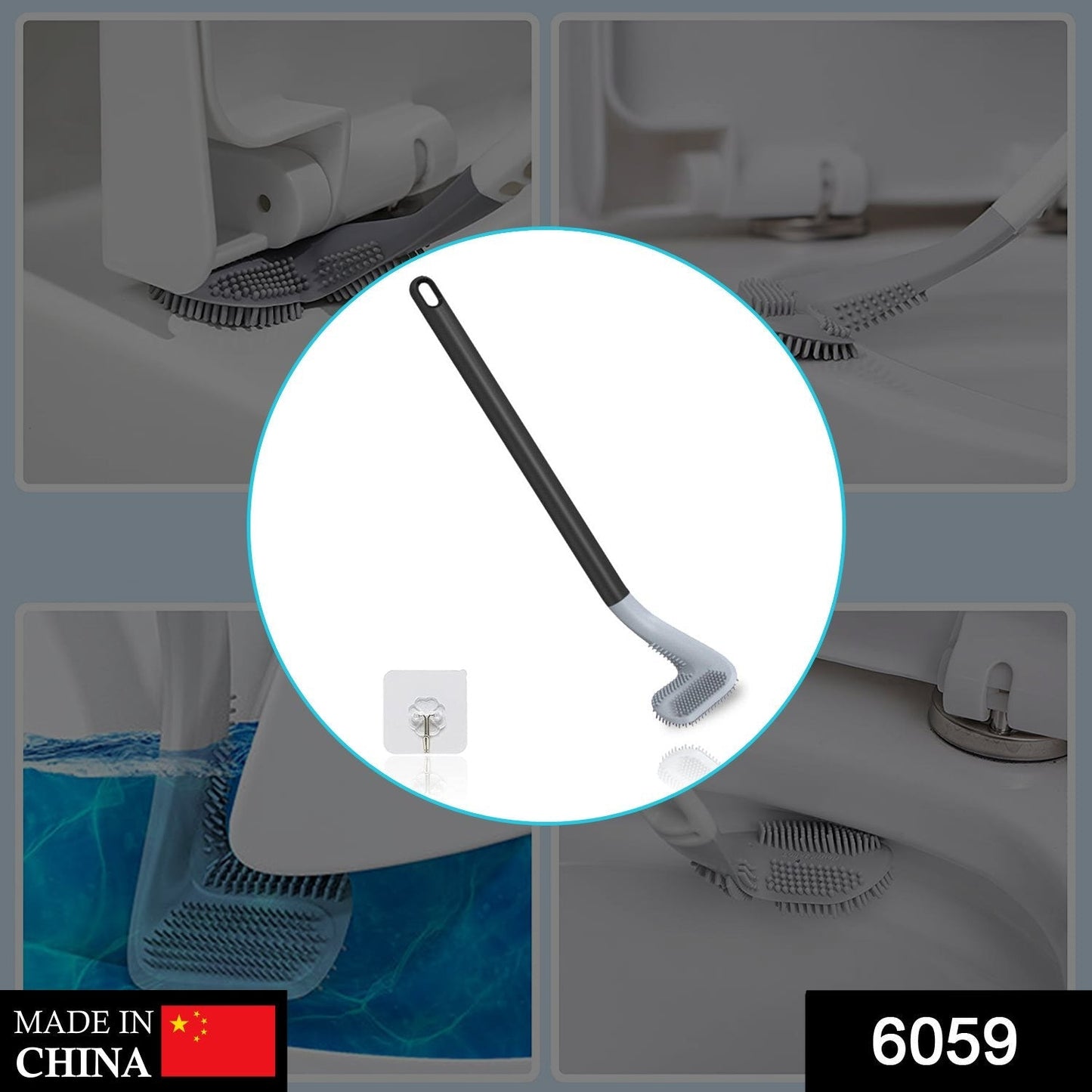 6059 Golf Toilet Cleaner Brush & Magic Sticker Holder