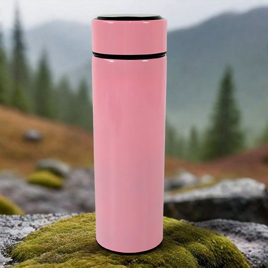 Smart Vacuum Insulated Water Bottle with LED Temperature Display, Cold & Hot | Leak Proof | Office Bottle | Gym | Home | Kitchen | Hiking | Trekking | Travel Bottle (Mix Color & Design / 500 ML)