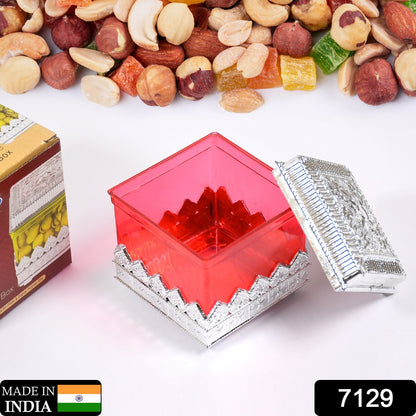 7129 RUBY DRYFRUIT STORAGE CONTAINER ATTRACTIVE DESIGN BOX FOR HOME , GIFTING & KITCHEN USE