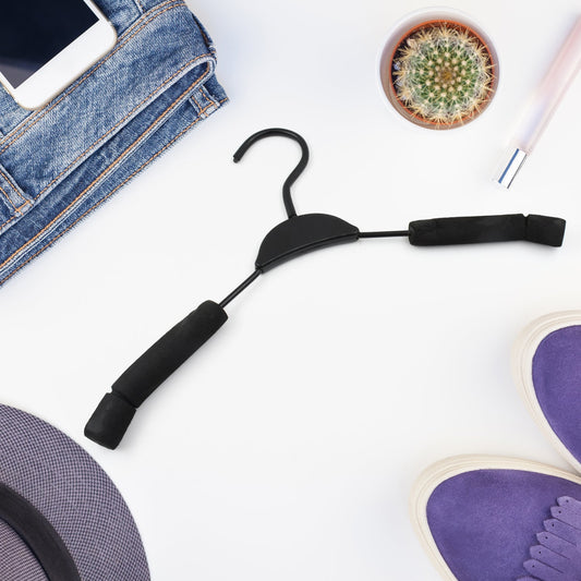 Solid Sponge Hanger Non-Slip Hanger Home No Trace Clothes Hanging Pants Clip Clothing Store Hangers, Clothes Hanger for Closet Wedding Dress Women, Men, Children Clothing (1 pcs)