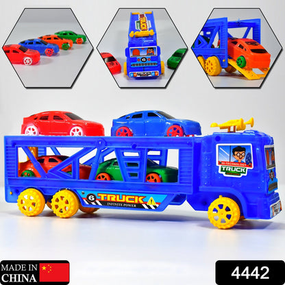 4442 Toy Set Truck with 4 Mini Cars Toy Vehicles for Children