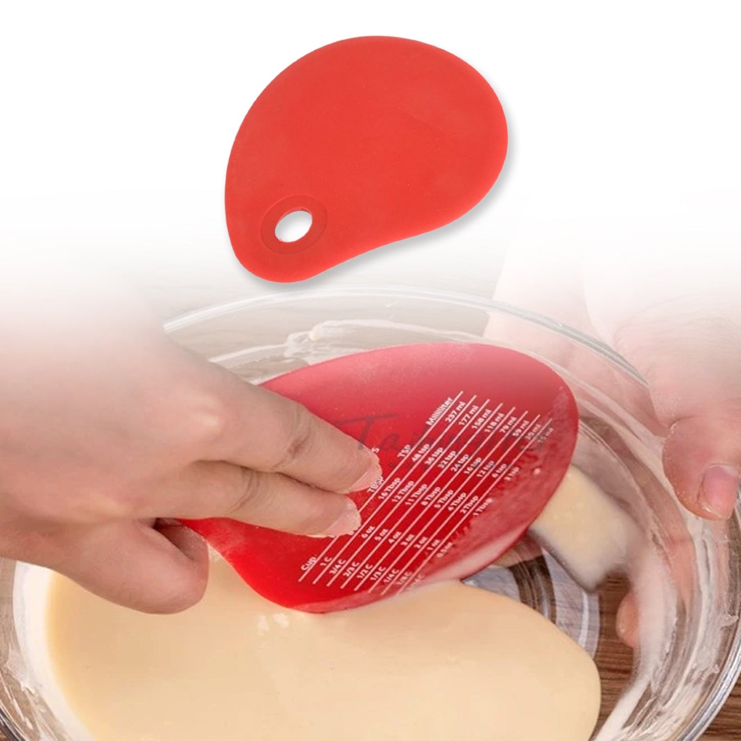 Silicone Cream Scraper Bread Cake Pastry Dough Slicer Hanging Cafe Kitchen Multi-Purpose Smooth Spatula Baking (1 Pc)
