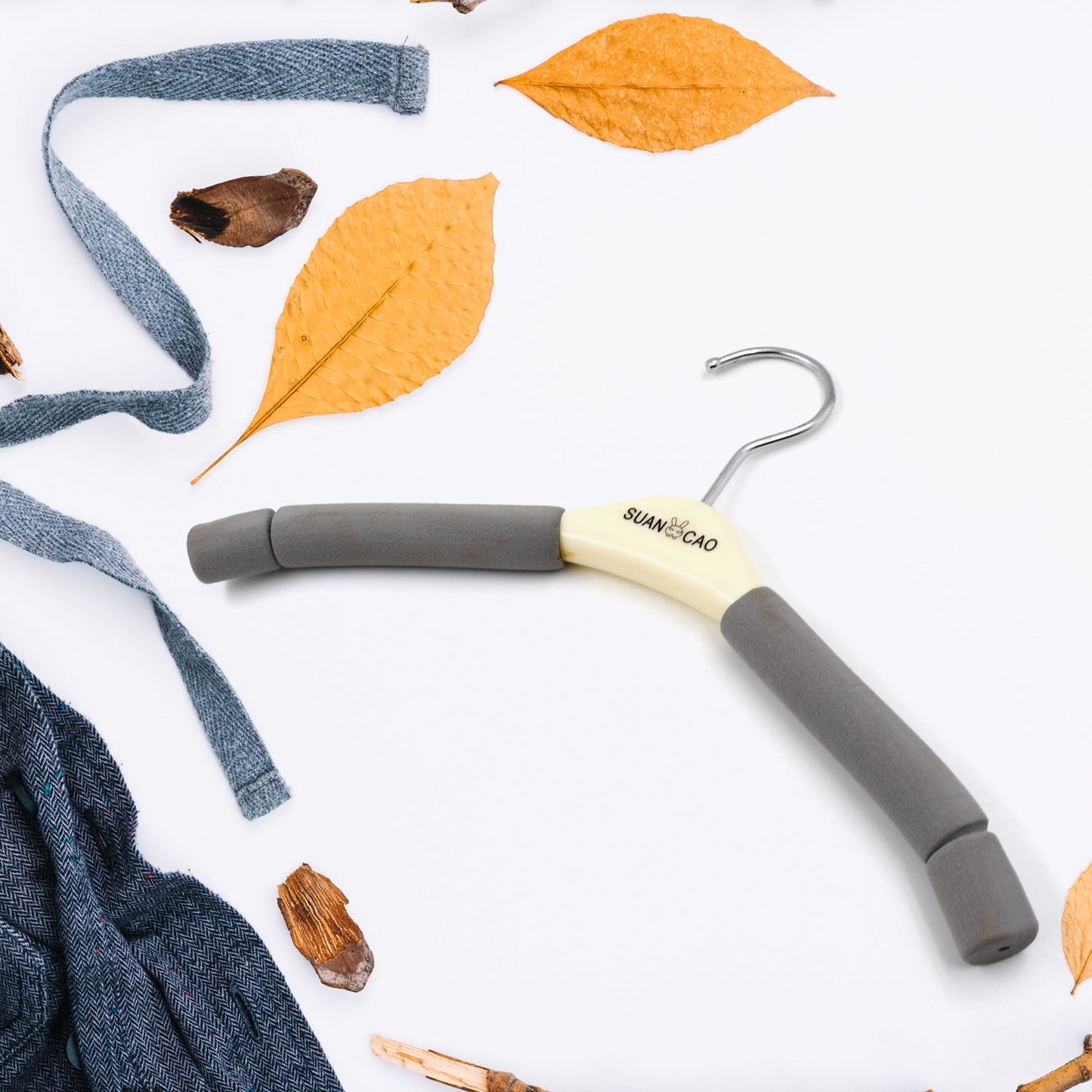 Solid Sponge Hanger Non-Slip Hanger Home No Trace Clothes Hanging Pants Clip Clothing Store Hangers, Clothes Hanger for Closet Wedding Dress Women, Men, Children Clothing