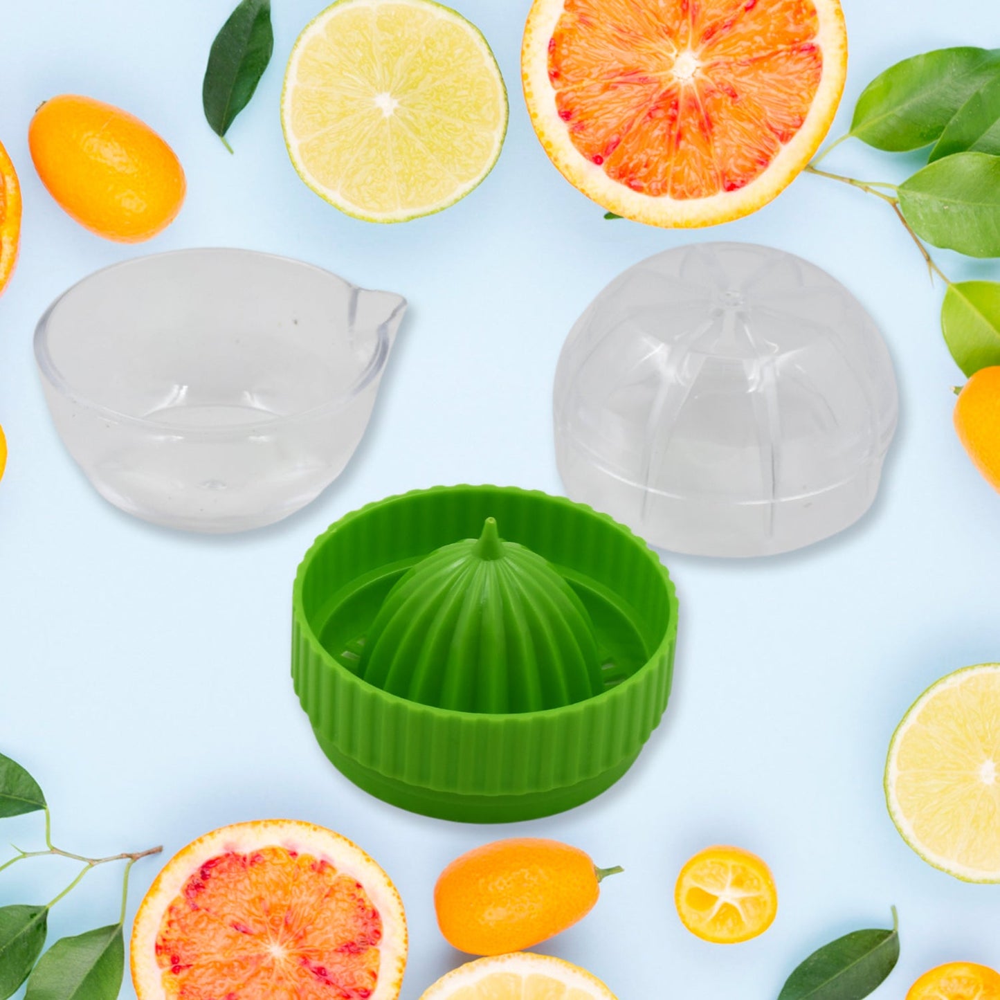 Manual Drink Orange Lemon Citrus Lime Fruit Juice Juicer Squeezer, BPA Free, Press & Pourer With Lid Plastic Manual (1 Pc)