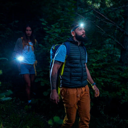 7517 Head Lamp 15 Led Long Range Rechargeable Headlamp Adjustment Lamp Use For Farmers, Fishing, Camping, Hiking, Trekking, Cycling