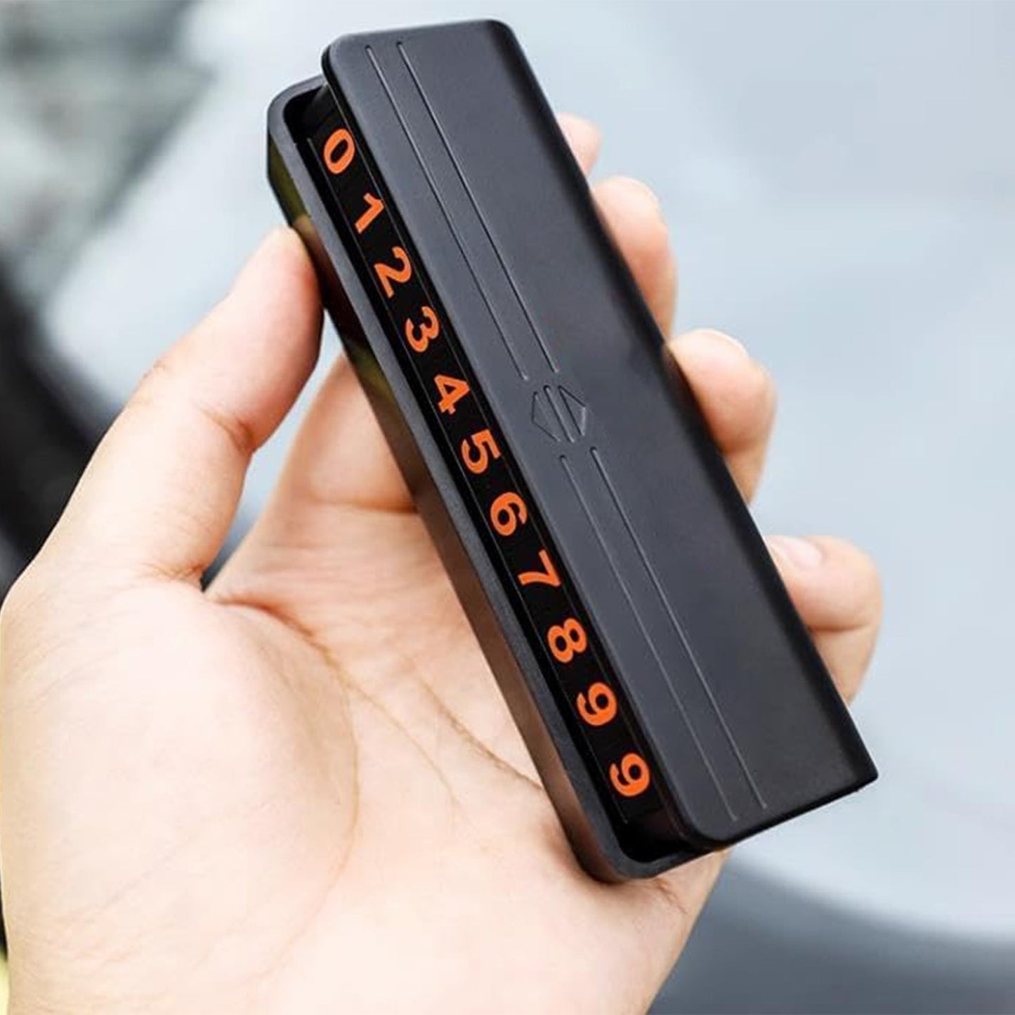 Temporary Car Parking Mobile Number Display with Magnetic Numbers Stickers,Car Parking Magnetic Mobile/Telephone Number Plate (1Pc)