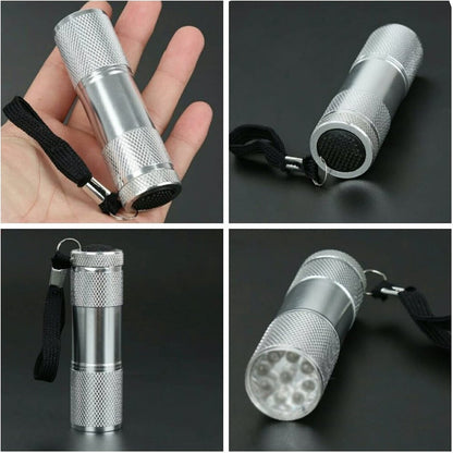 Portable Mini Torch, Super-Bright Mini 3 LED Bulb Pocket Torches - Small Keyring Torch Flashlight for Camping, Hiking, DIY, Travelling, Outdoors and More 3 Battery operated (Battery not included / 1 pc / Mix Color )