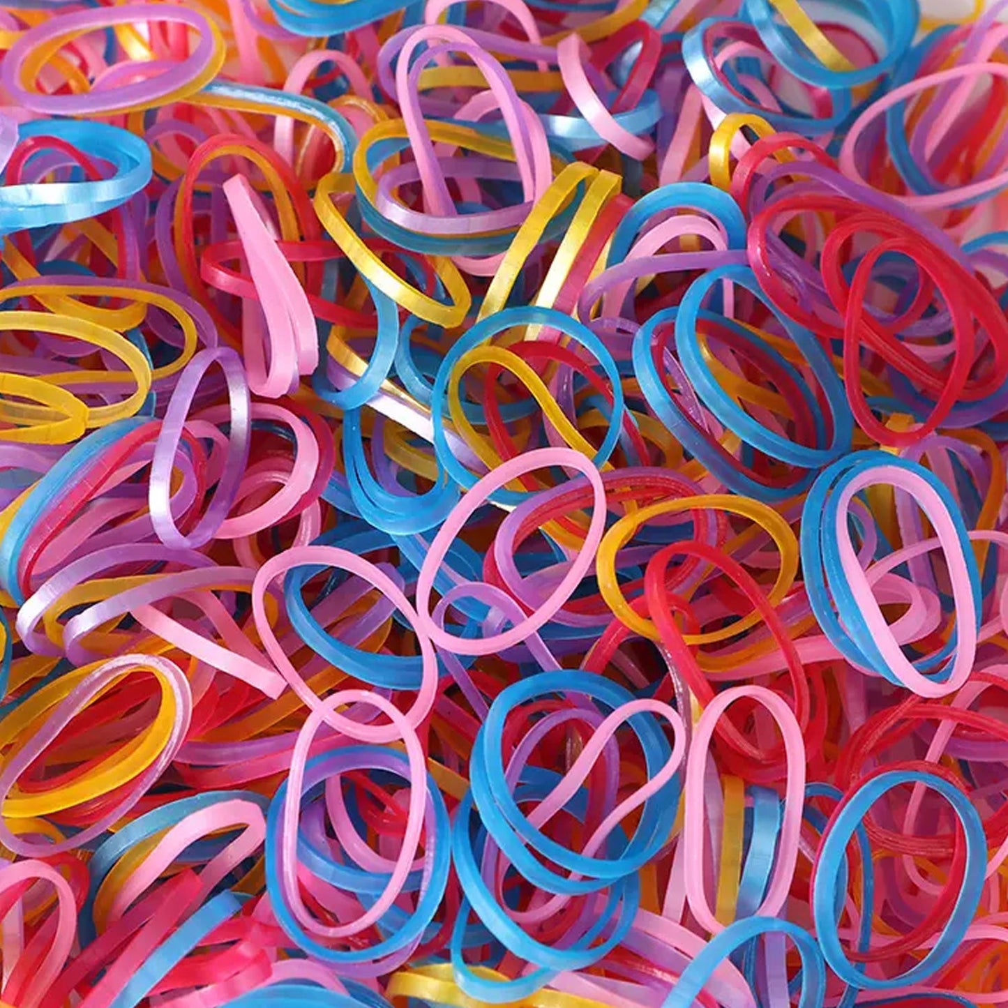 Rubber Band For Office/Home and Kitchen Accessories Item Products, Elastic Rubber Bands, Flexible Reusable Nylon Elastic Unbreakable, For Stationery, School Multicolor (1 Inch, 50 GM)