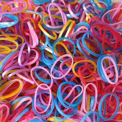 Rubber Band For Office/Home and Kitchen Accessories Item Products, Elastic Rubber Bands, Flexible Reusable Nylon Elastic Unbreakable, For Stationery, School Multicolor (1 Inch, 50 GM)