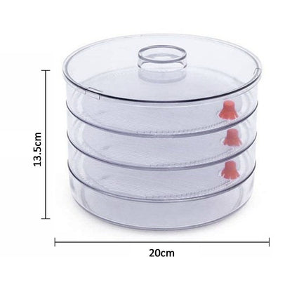 070 Plastic 4 Compartment Sprout Maker, White Party Hat