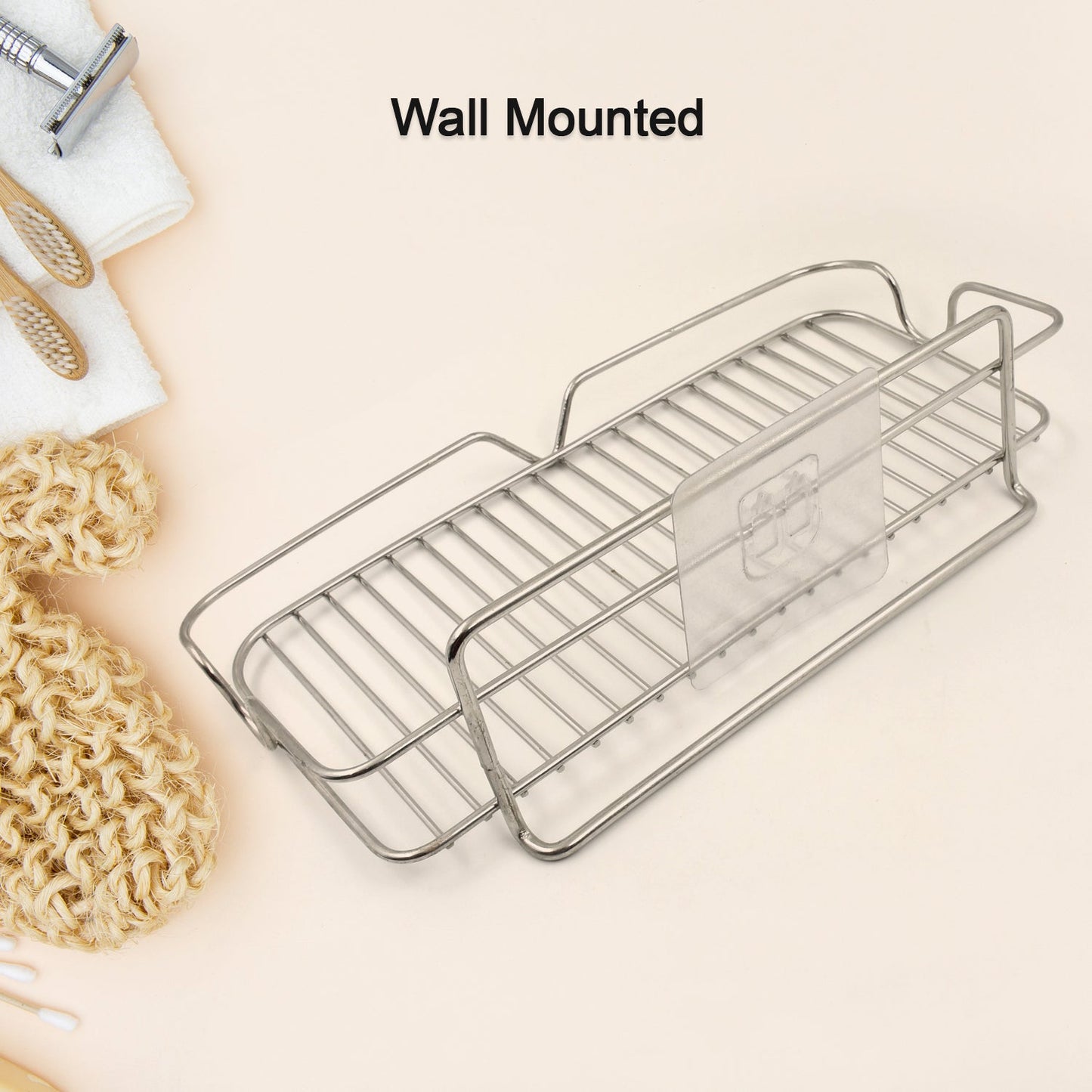 Wall Mounted Basket Rack