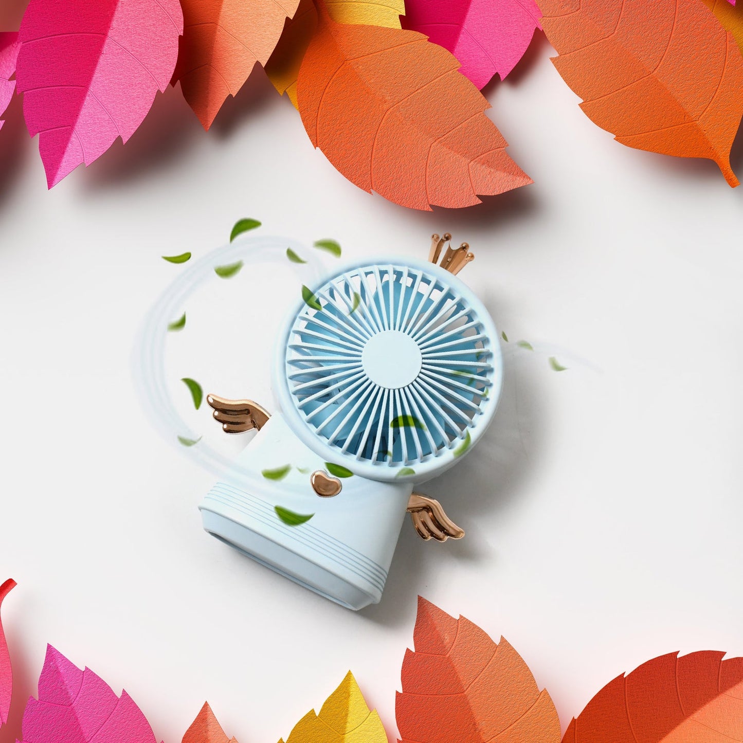 Cute Electric Mini Handheld Fan, Portable USB Rechargeable Mini Fan for Home, Office, Travel and Outdoor Use (1 Pc)