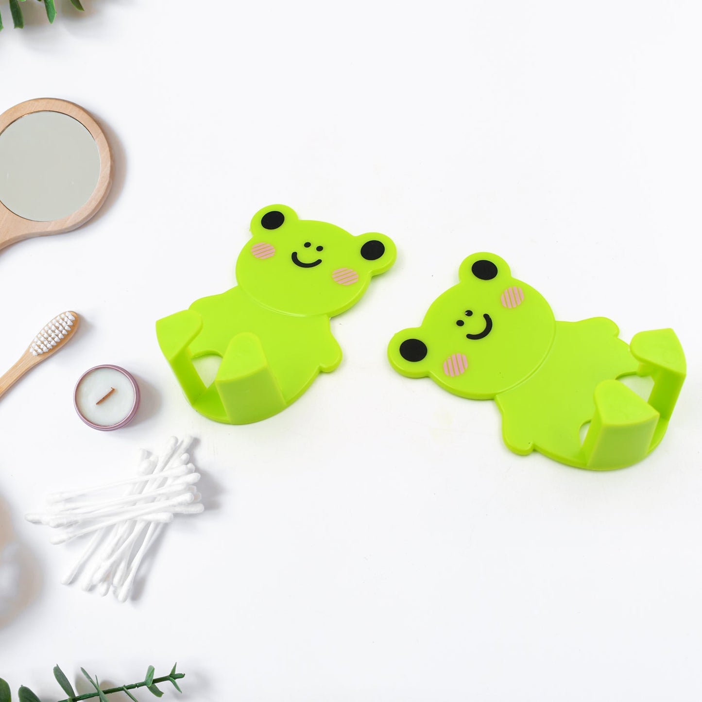 Plastic Adhesive Cable Plug Hook Bathroom Power Plug Socket Holder for office, home and restaurant use 2 pc Set