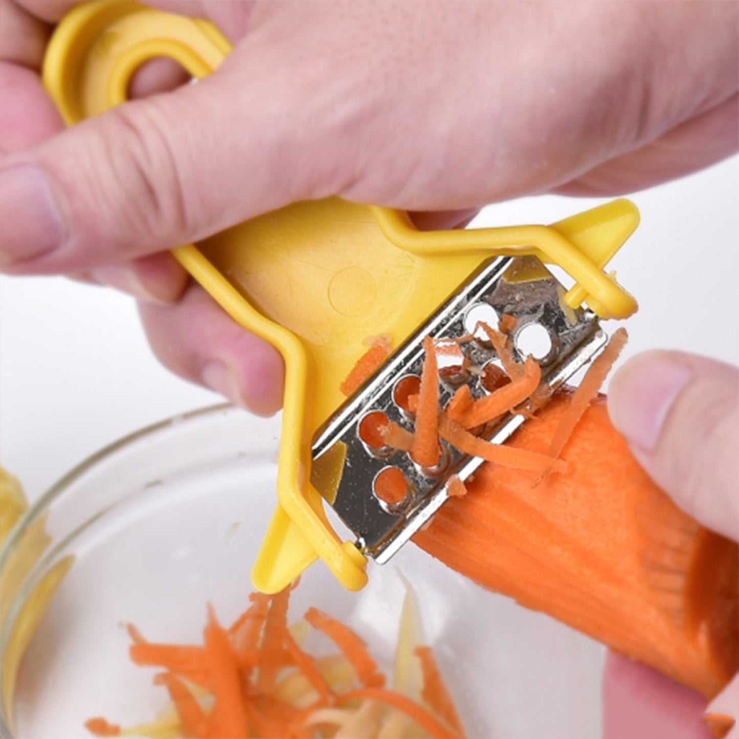 Peeler Slicers Shredders for Fruits and Vegetables, Cutter, Grater Kitchen Helper, Potato Fruits Peeler, Stainless Steel Sharp Blade with Non-Slip Handle (3 Pcs Set)