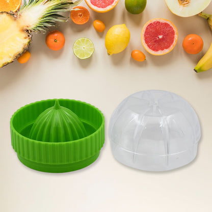 Manual Drink Orange Lemon Citrus Lime Fruit Juice Juicer Squeezer, BPA Free, Press & Pourer With Lid Plastic Manual (1 Pc)