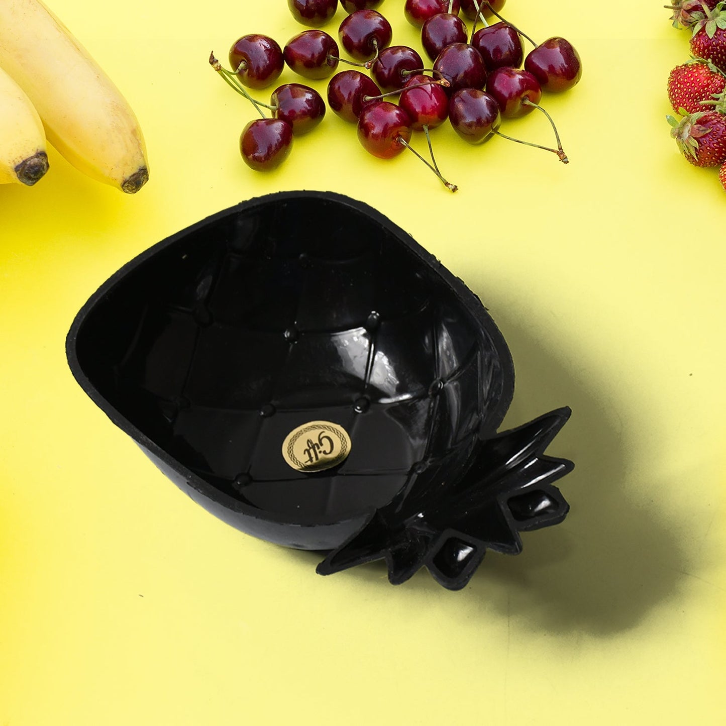 Pine Party Ceramic Tea / cups / Mug Set With Pineapple Shape Serving Bowl Milk Cup, Coffee Cup, Tea Cup, Breakfast Cup, Drinking Mug or Outdoor for Household, Gift for Birthday, Wedding Party (5 Pcs set)