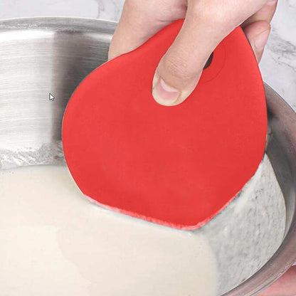 Silicone Cream Scraper Bread Cake Pastry Dough Slicer Hanging Cafe Kitchen Multi-Purpose Smooth Spatula Baking (1 Pc)