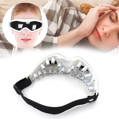 Electric Eye Massager Dark Circles Dry Eyes Eye Bag Eye Relief Vibration Magnet Therapy Eye Care Massage Device with Adjustable Elastic Band for Improving Sleep