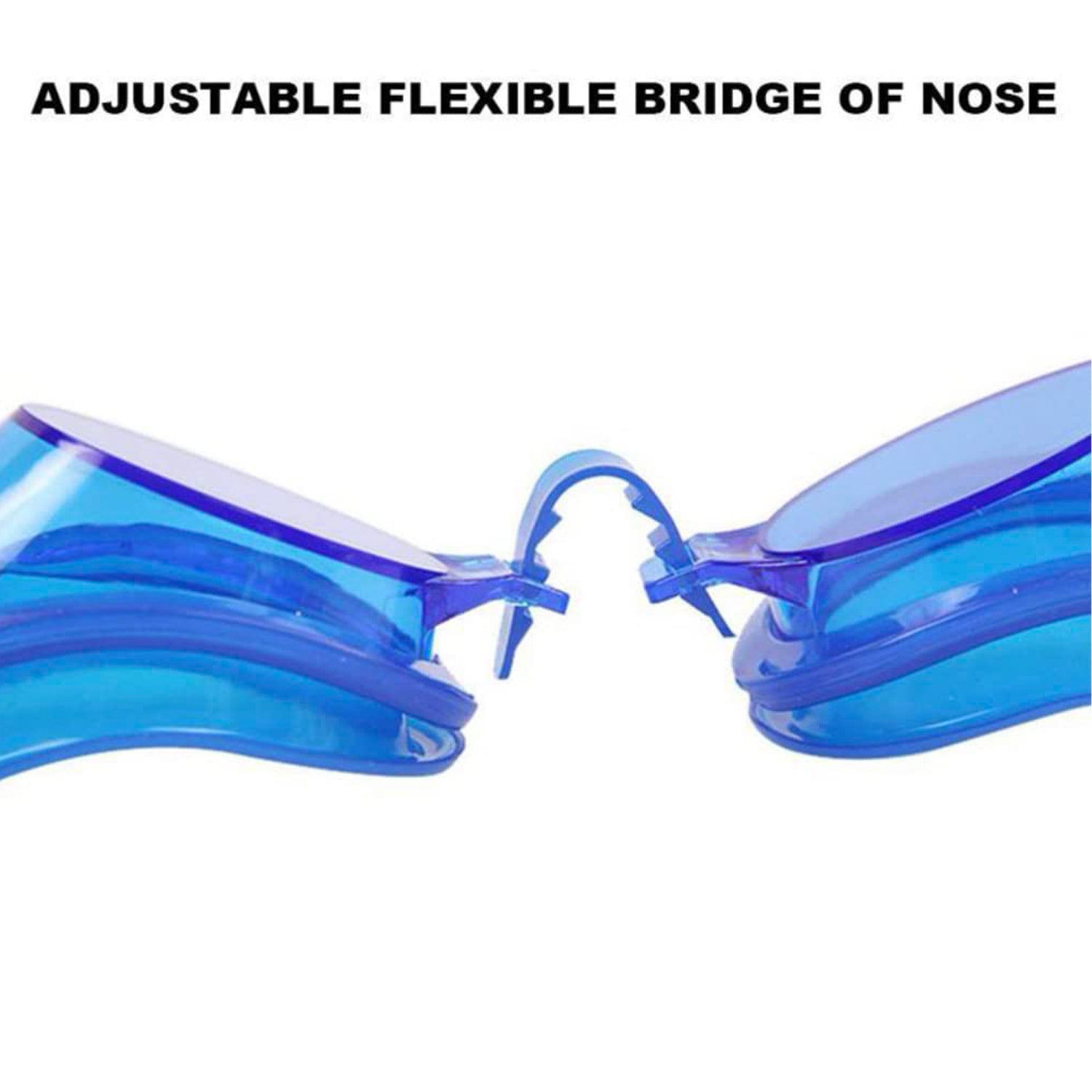 0399 Swimming Goggles With Ear And Nose Plug Adjustable Clear Vision Anti-Fog Waterproof