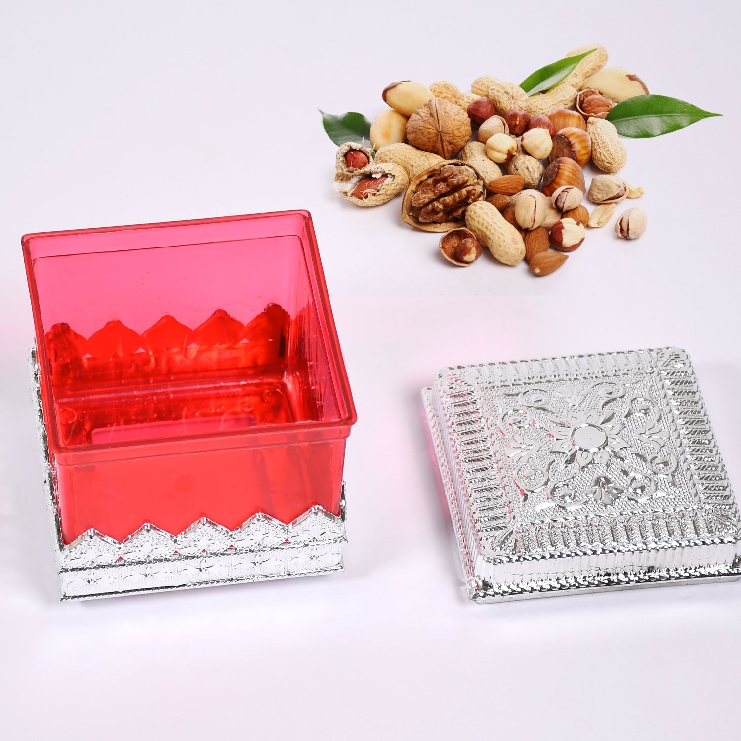 7129 RUBY DRYFRUIT STORAGE CONTAINER ATTRACTIVE DESIGN BOX FOR HOME , GIFTING & KITCHEN USE