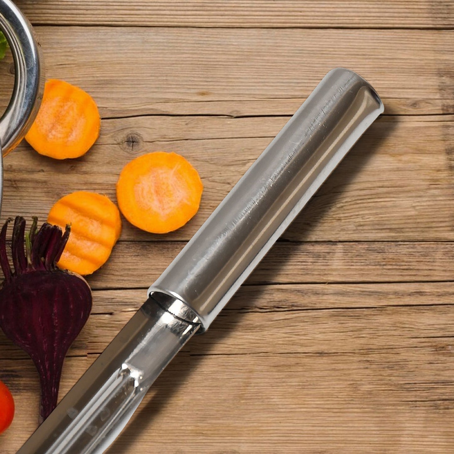 Multi-Purpose Stainless Steel Peeler With Handle For Vegetables, Potato Peeler, Carrot, grated, Suitable for Peeling and shredding Fruit and Vegetables Kitchen Accessories, Piller (12 Pcs Set)