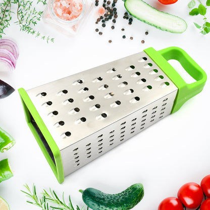 Miracle 5 In 1 Multifunctional Stainless Steel, Cheese Grater With Handle Stainless Steel Material Food Grater For Carrot, Cheese, Panner, Lemon or orange Peel and other Vegetable & Fruit