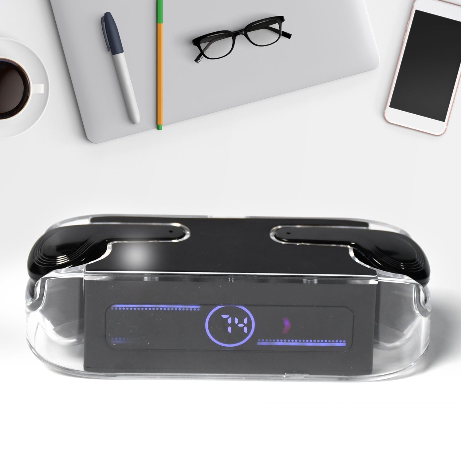 6705 Earphones, with touch control, Black Bluetooth M12 Max Wireless Technology Stereo Sound made with High-end Material