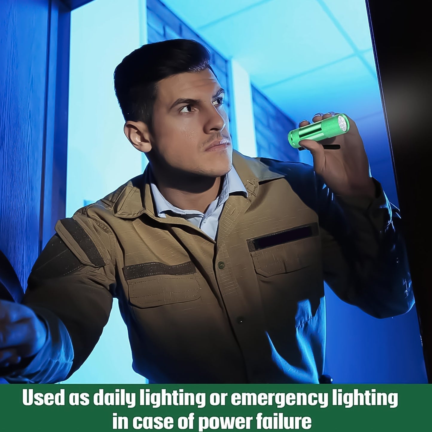 Super-Bright Mini 9 LED Bulb Pocket Torches - Small Torch Flashlight for Camping, Hiking, DIY, Travelling, Outdoors and More 3 Battery operated (Battery not included / 1 pc)