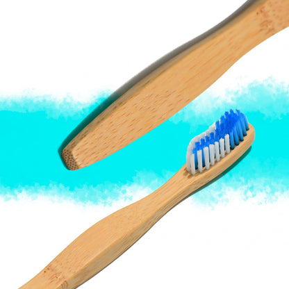 Bamboo Wooden Toothbrush Soft Toothbrush Wooden Child Bamboo Toothbrush Biodegradable Manual Toothbrush for Adult, Kids (15 pcs set / With Round Box)