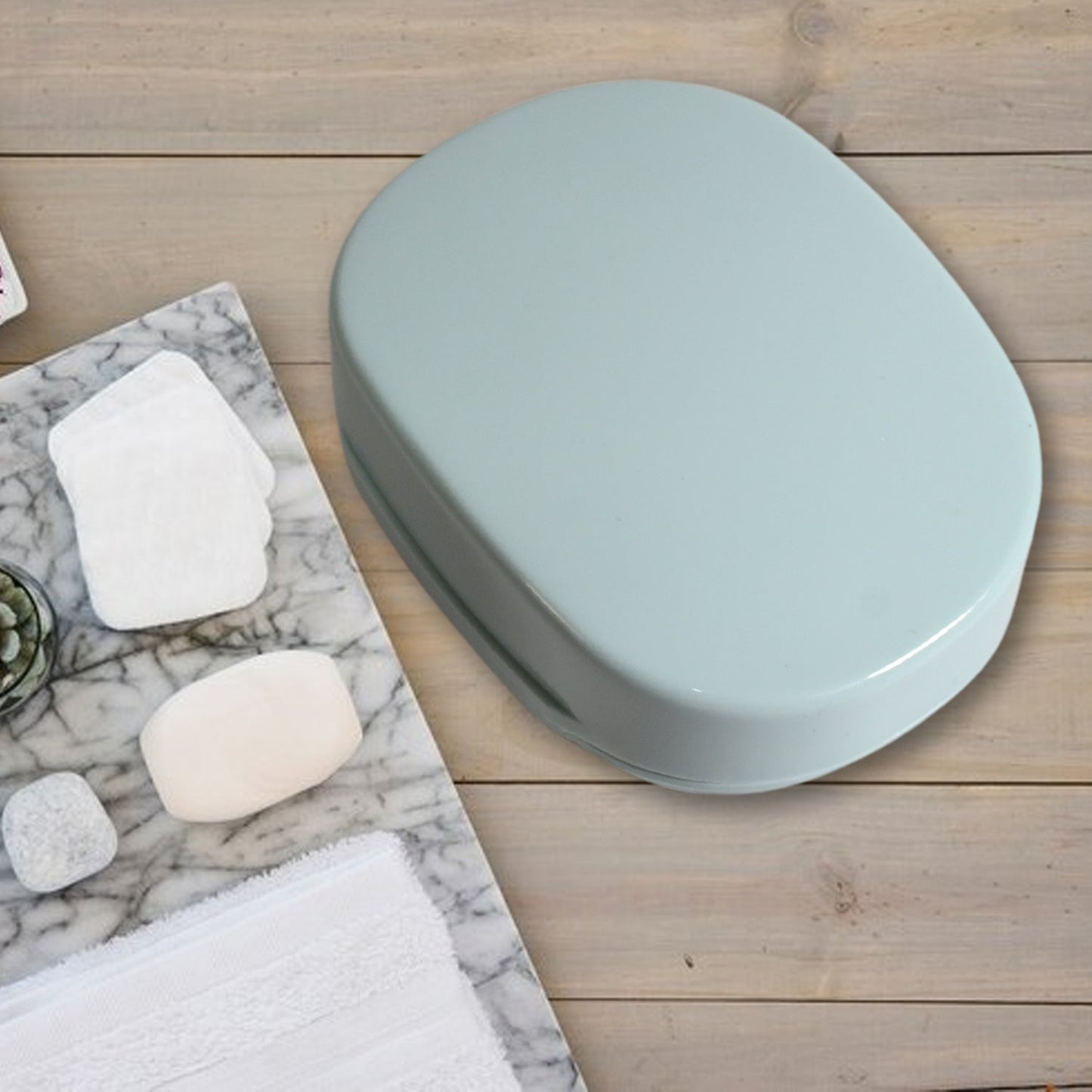 Soap Container, Soap Box Household Kitchen and Bathroom Can Use PP Material Drain Box, Soap Dish, for Bathroom Shower Home Outdoor Camping (1 Pc)