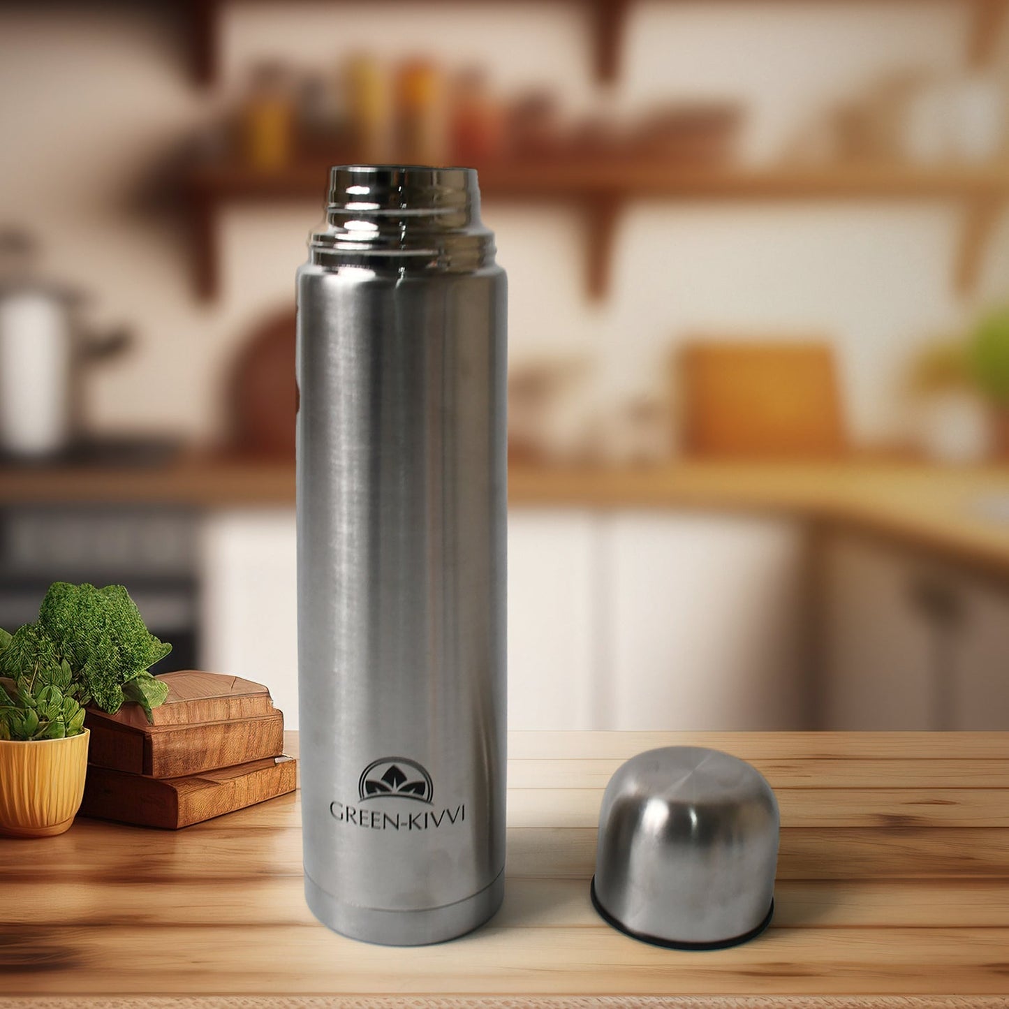 Vacuum Stainless Steel Double Wall Water Bottle, Fridge Water Bottle, Stainless Steel Water Bottle Leak Proof, Rust Proof, Cold & Hot Thermos steel Bottle| Leak Proof | Office Bottle | Gym | Home | Kitchen | Hiking | Trekking | Travel Bottle (1000 ML)